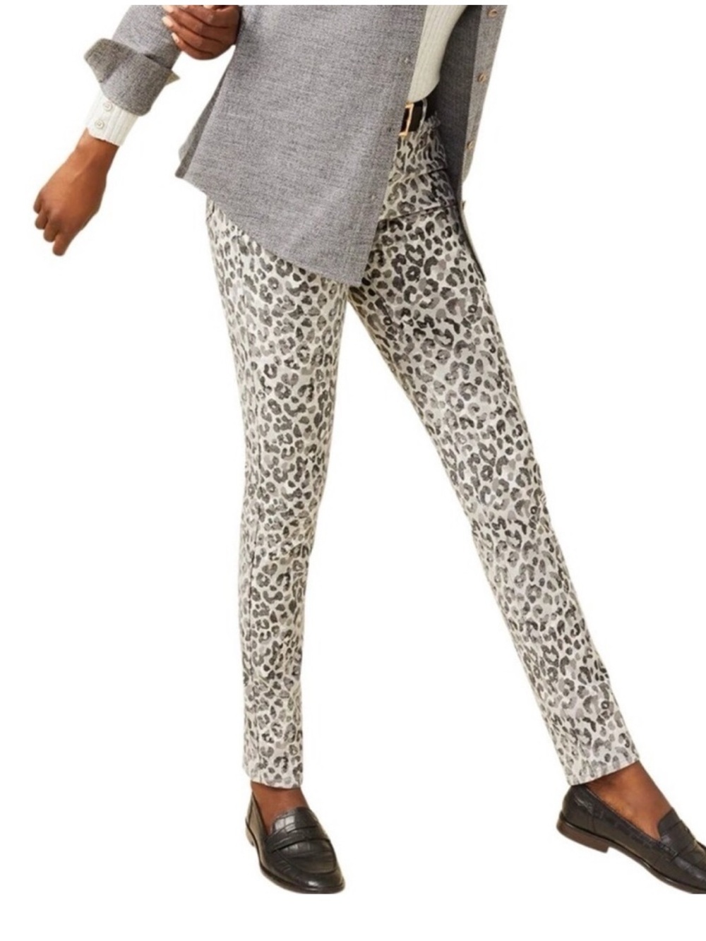 J. McLaughlin Lexi Animal Print Watercolor Stretch Jean
